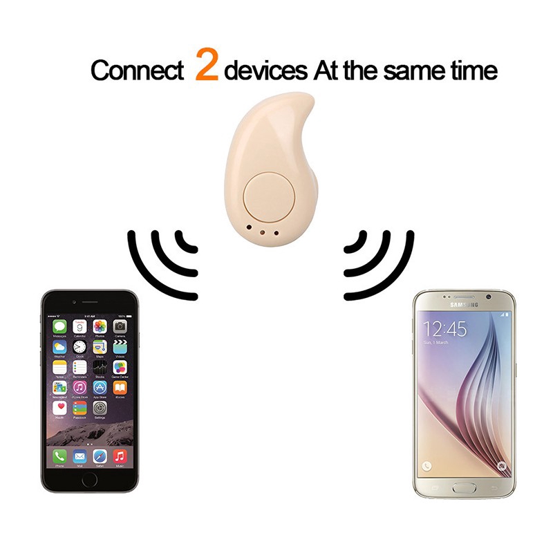 Tai nghe bluetooth không dây thiết kế 3 lỗ tích hợp mic