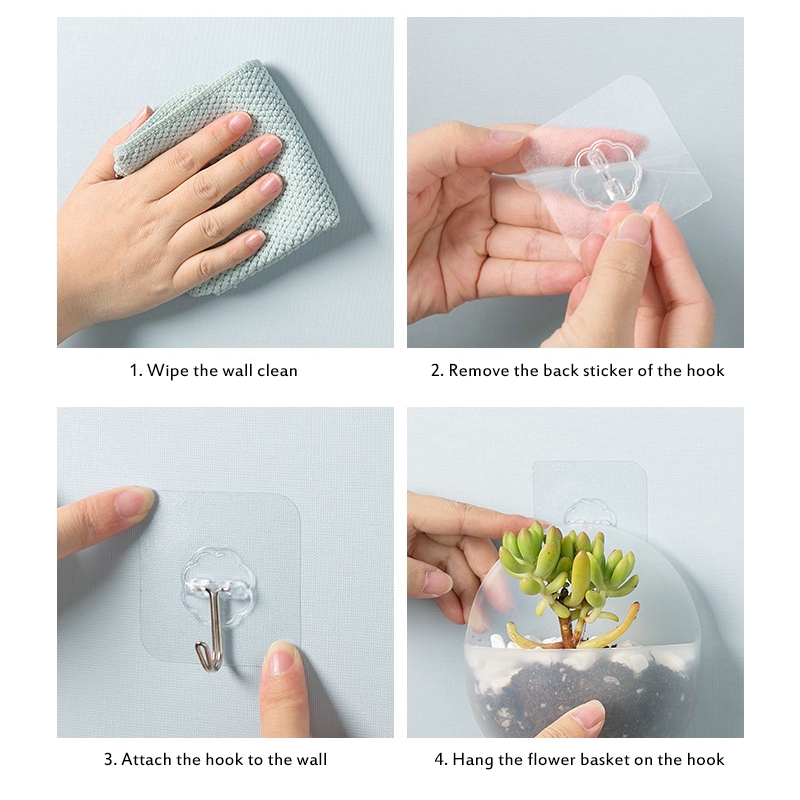 Chậu Hoa Nhựa Treo Tường Dùng Trang Trí Nhà Cửa