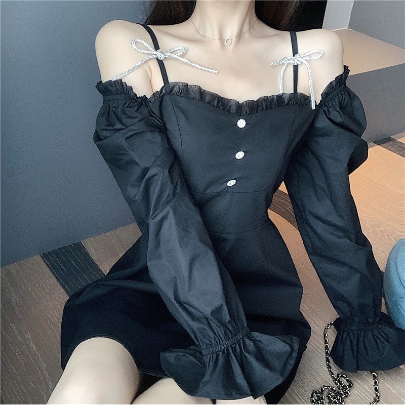 Đầm Hai Dây Phong Cách Retro Quyến Rũ Cho Nữ | BigBuy360 - bigbuy360.vn