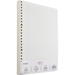 Ruột giấy refill klong sổ còng caro b5 - 100t - ms: 546