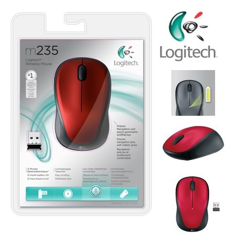Chuột Không Dây LOGITECH LAZER M235 Mới Full Box - Bảo Hành 6 Tháng