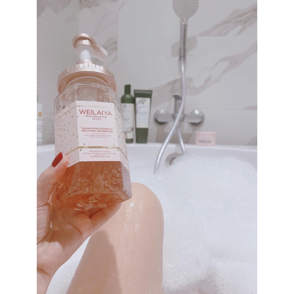 SỮA TẮM TUỶ MẬT HOA HỒNG DAMASK HƯƠNG NƯỚC HOA WEILAIYA | BigBuy360 - bigbuy360.vn