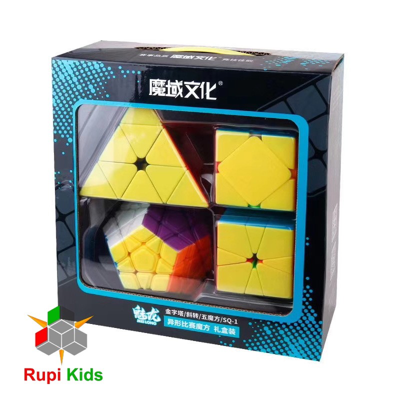 Bộ quà tặng Rubik biến thể không viền - Meilong - Stickerless