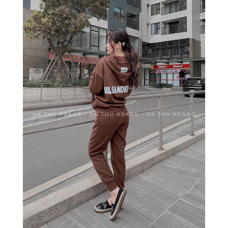 [RẺ VÔ ĐỊCH] Bộ nỉ mũ cottong chữ Sander in lưng