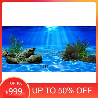 Tranh dán bể cá 3d nhiều kích thướt ( 60x40, 80x40, 80x50 , 90x50, 100x50...)