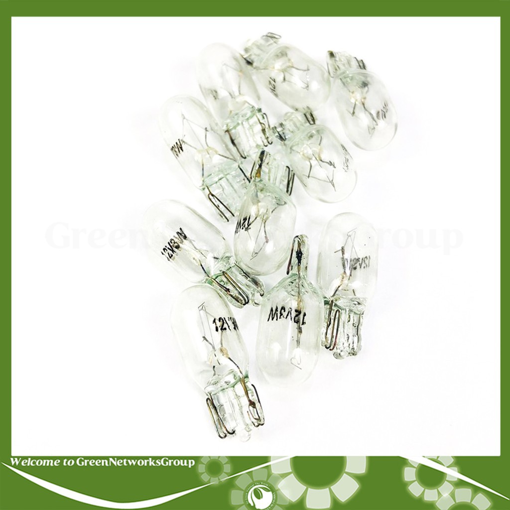 ◈✧﹉Bóng đèn Halogen Báo Số chân T10 ánh sáng vàng - 1 cái Greennetworks