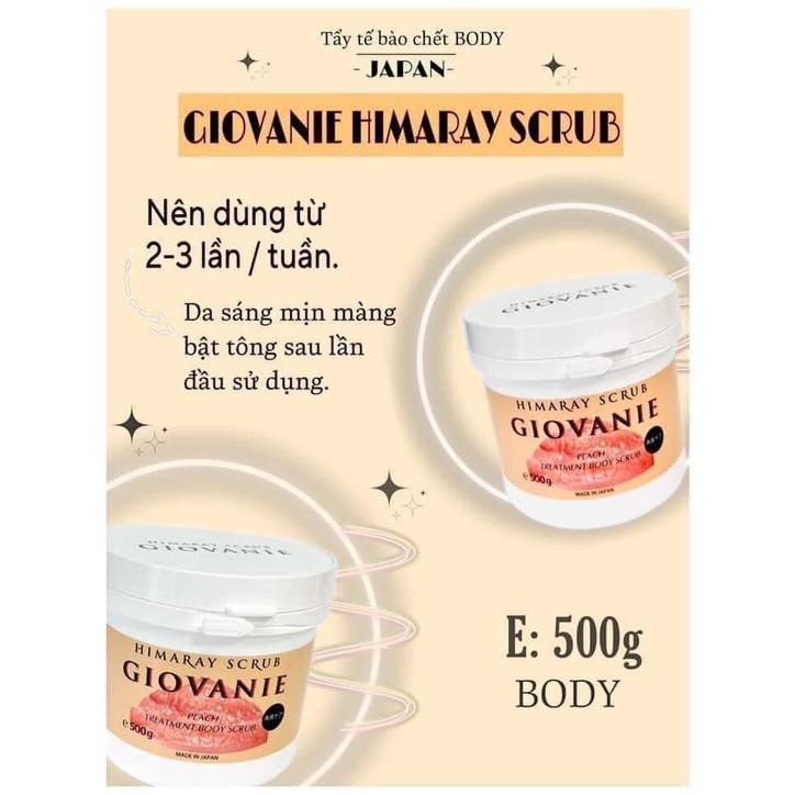 Tẩy da chết body GIOVANIE HIMARAY SCRUB