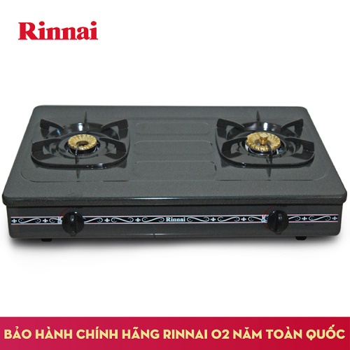 🌻Bếp gas Rinnai RV-375N - Bếp ga Rinnai RV-375N có đầu đốt bằng đồng - có hâm - BH 2 năm - Alo Bếp Xin