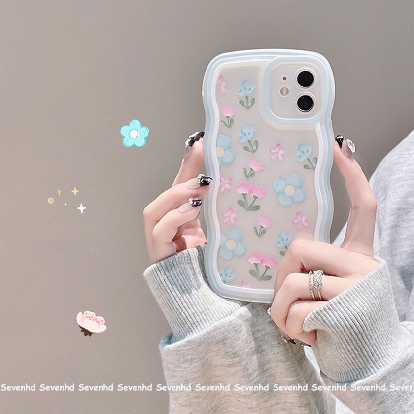 Ốp Điện Thoại Dẻo Họa Tiết Hoa Nhỏ Xinh Thời Trang Cho iPhone 13 12 11 Pro Max Xs Max Xr X 7 8 6 6s Plus