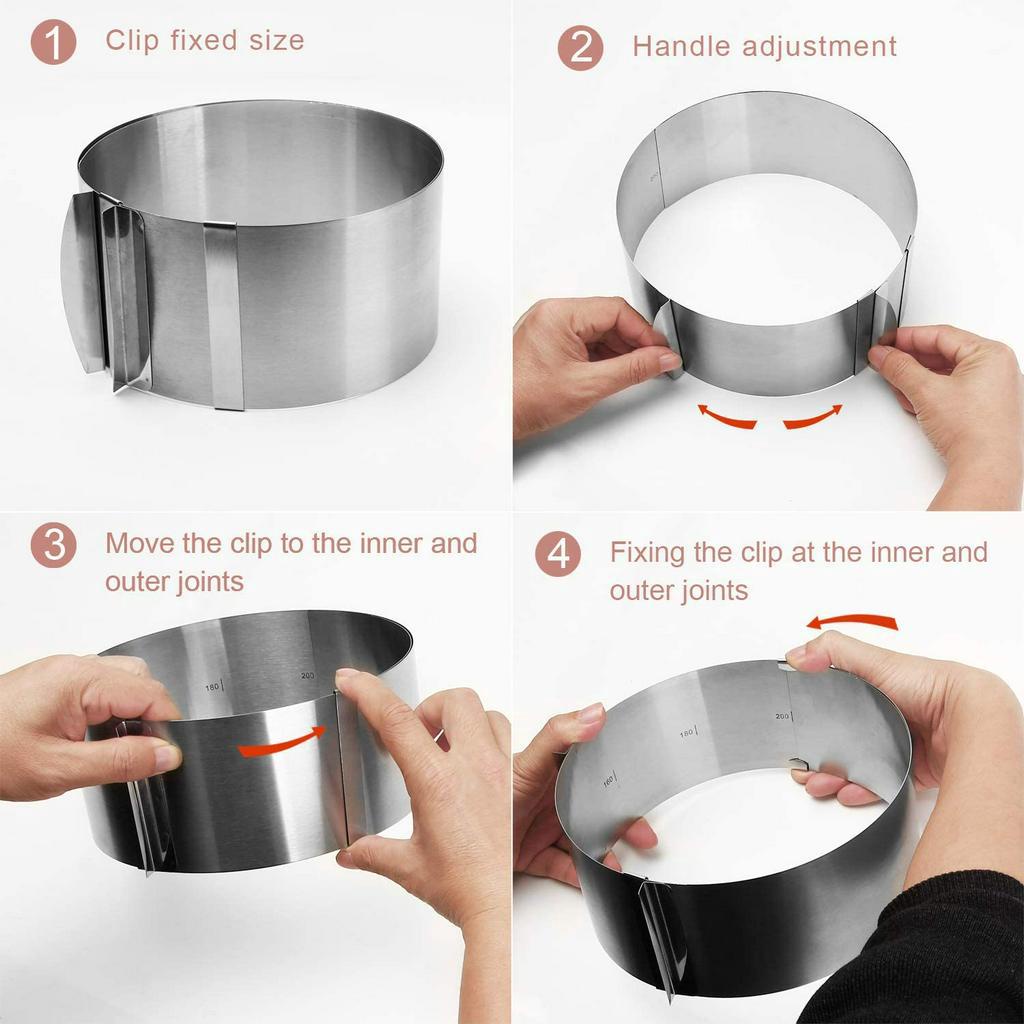 Khuôn Làm Bánh ANAEAT Hình Tròn Bằng Thép Không Gỉ