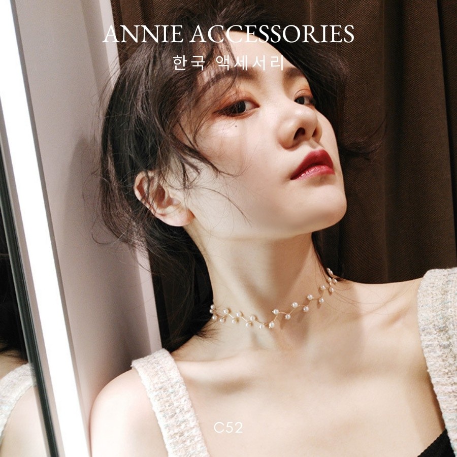 Vòng cổ ngọc trai nhân tạo cá tính thời trang dành cho nữ ANNIE - C52