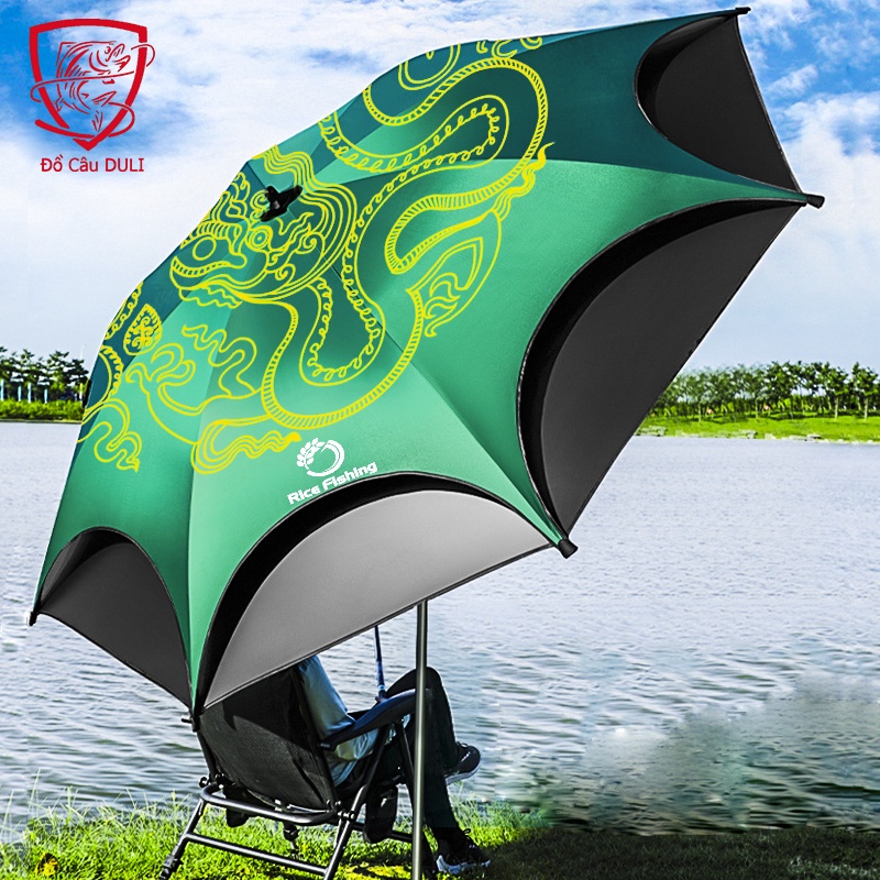 Ô Câu Cá Rice Fishing - Ô Dù Dã Ngoại Với Công Nghệ Phủ 6 Lớp Chống Thấm Nước, Kháng Tia UV Tuyệt Đối KK-43