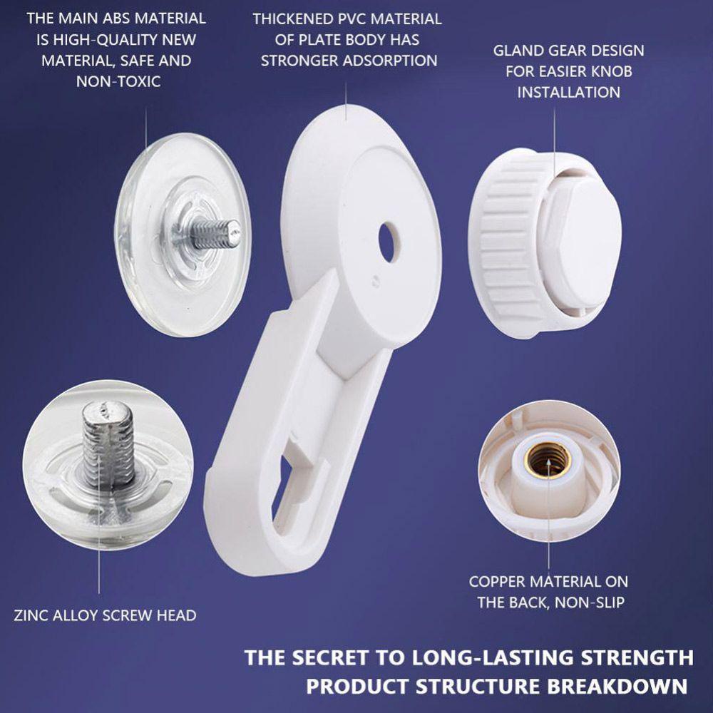 LAKAMIER Set 2 Móc Treo Đồ Gắn Tường Không Để Lại Dấu Vết