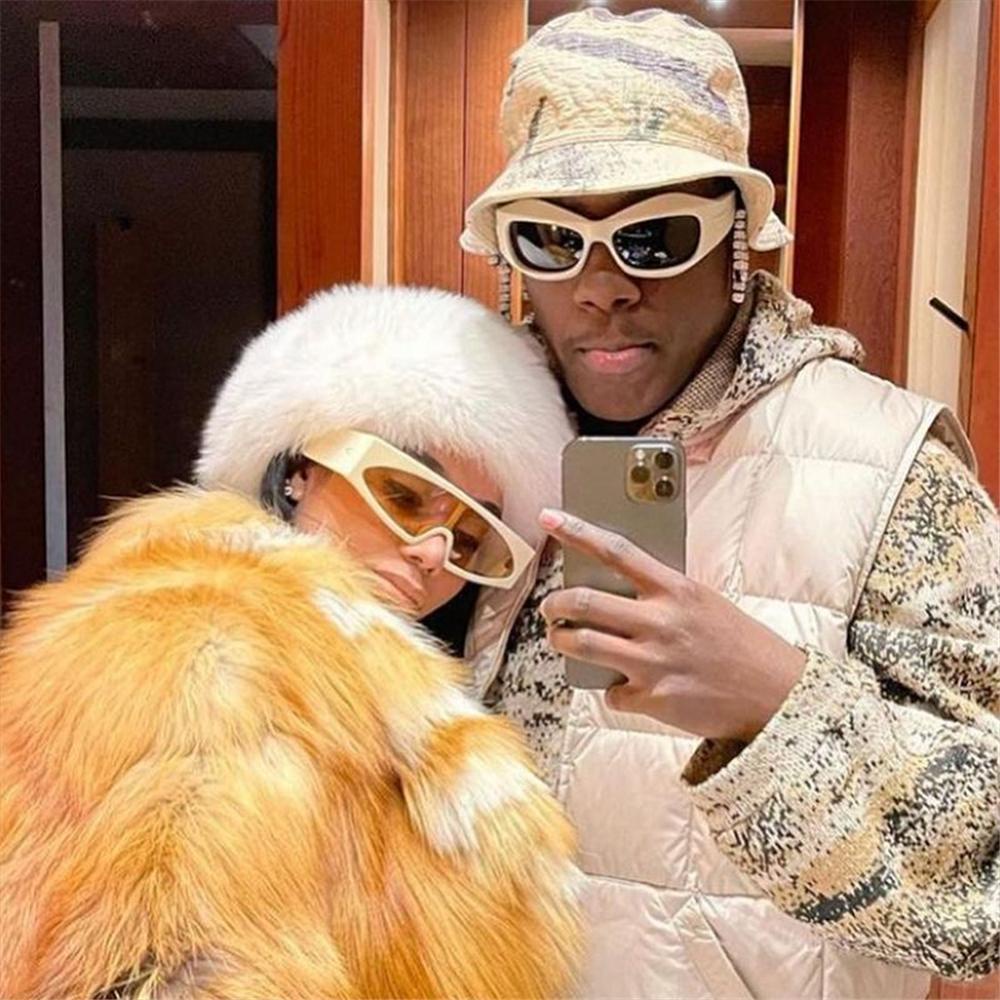 XIANTIN Kính Râm Lái Xe Tròng Dày Oversized Y2K