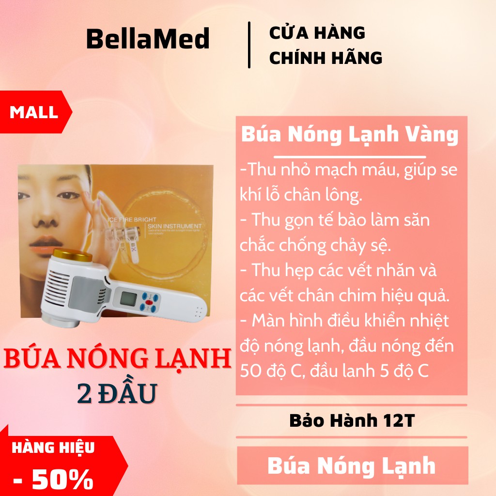 Búa vàng nóng lạnh 2 đầu búa nóng lanh cho spa