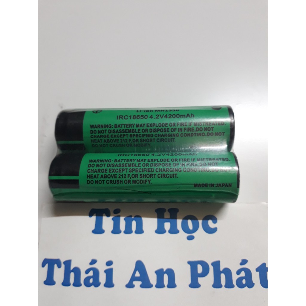 2 Viên Pin Sạc Li-on ARC 18650 Panasonic 4200mAh đầu cao, hàng chất lượng