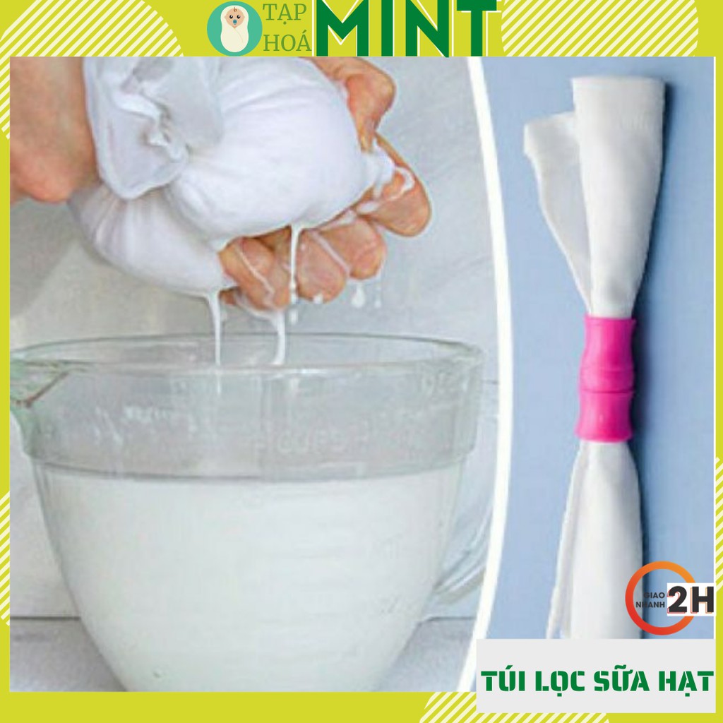 Túi lọc sữa hạt, nước cốt dừa, rau má, đồ dùng nhà bếp - Tạp hoá mint