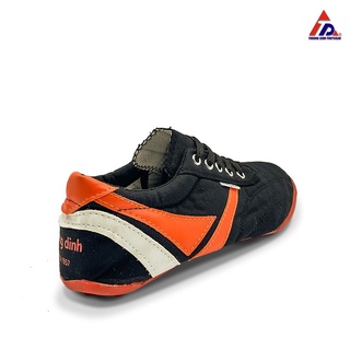 Giầy vải ĐB 16-3.4 - Màu đen viền cam