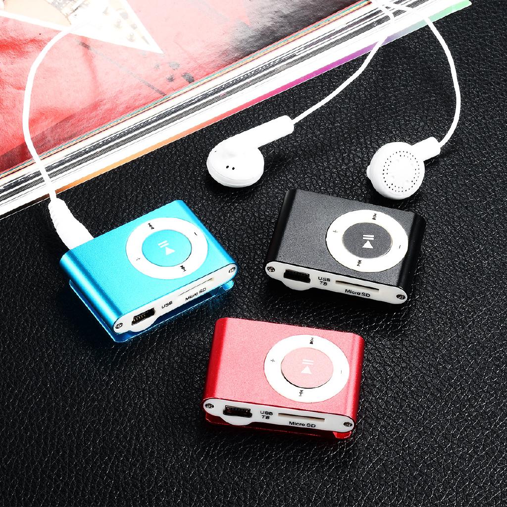 ] Máy nghe nhạc MP3 mini vỏ nhôm kèm dây cáp + tai nghe ( hàng sẵn )