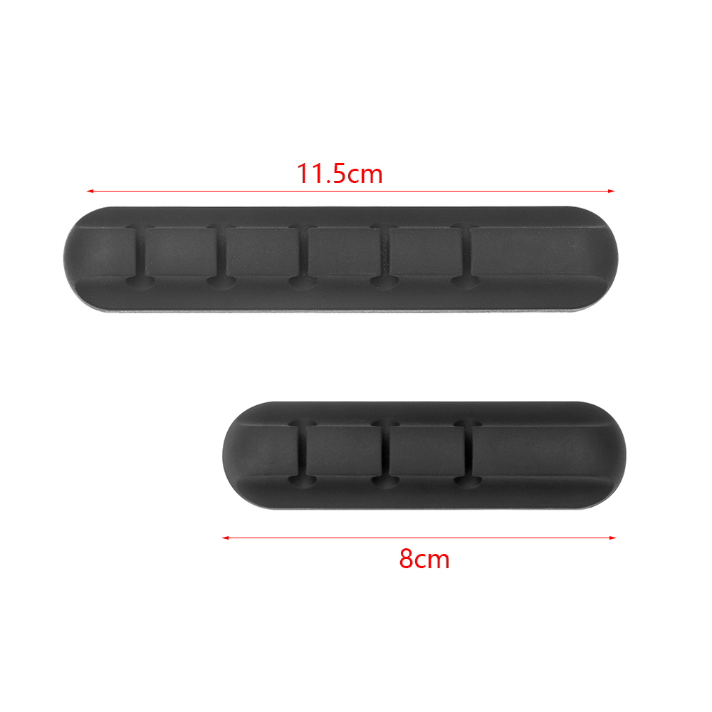 ❀SIMPLE❀ Desktop Cable Clip Self-adhesive Charger Organizer Cable Winder Silicone Black Headphone Wire USB Charger Storage Holder