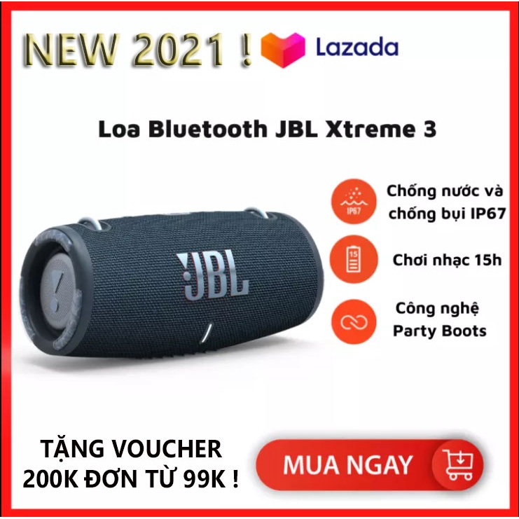 Giá Trị Đặc Biệt Mới Lên KệLoa Bluetooth JBL Xtreme 3  Loa Nghe Nhạc, Karaoke Công Suất Lớn  Loa Bass Mạnh, Treble Rời  