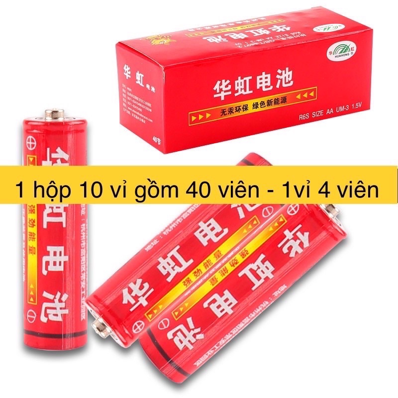 1 hộpPin tiểu 3AA 1,5V,pin khô Trung Quốc để tha hồ không sợ chảy nước