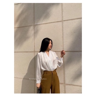 Sistersister - áo lụa đắp chéo joanna