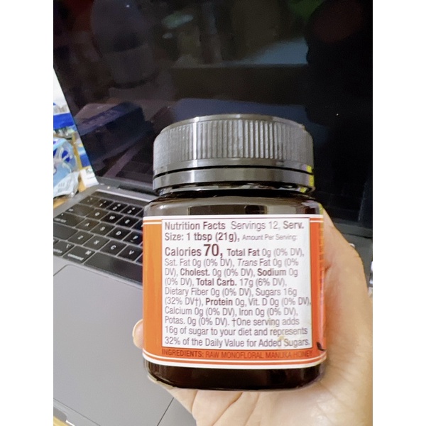 Mật ong Manuka wedderspoon KFACTOR 16