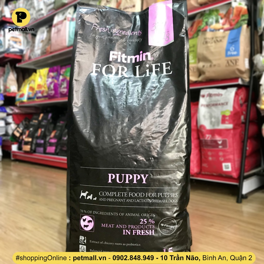 Thức ăn chó FITMIN For Life Puppy 15kg - chó con