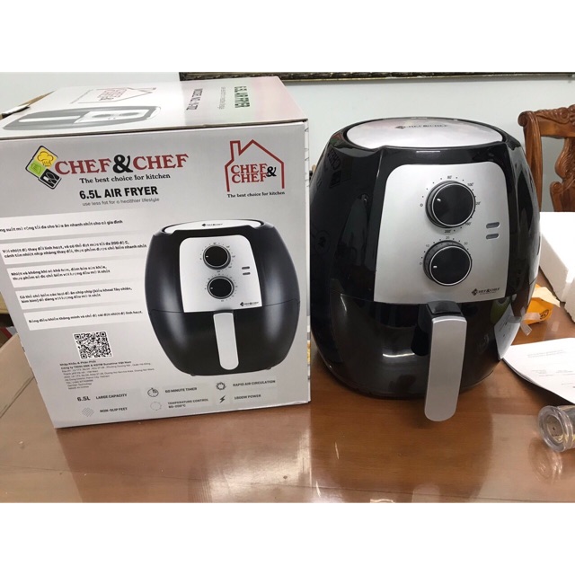 NỒI CHIÊN KHÔNG DẦU CHEF&CHEF YJ-702 DUNG TÍCH ĐẠI 6,5L