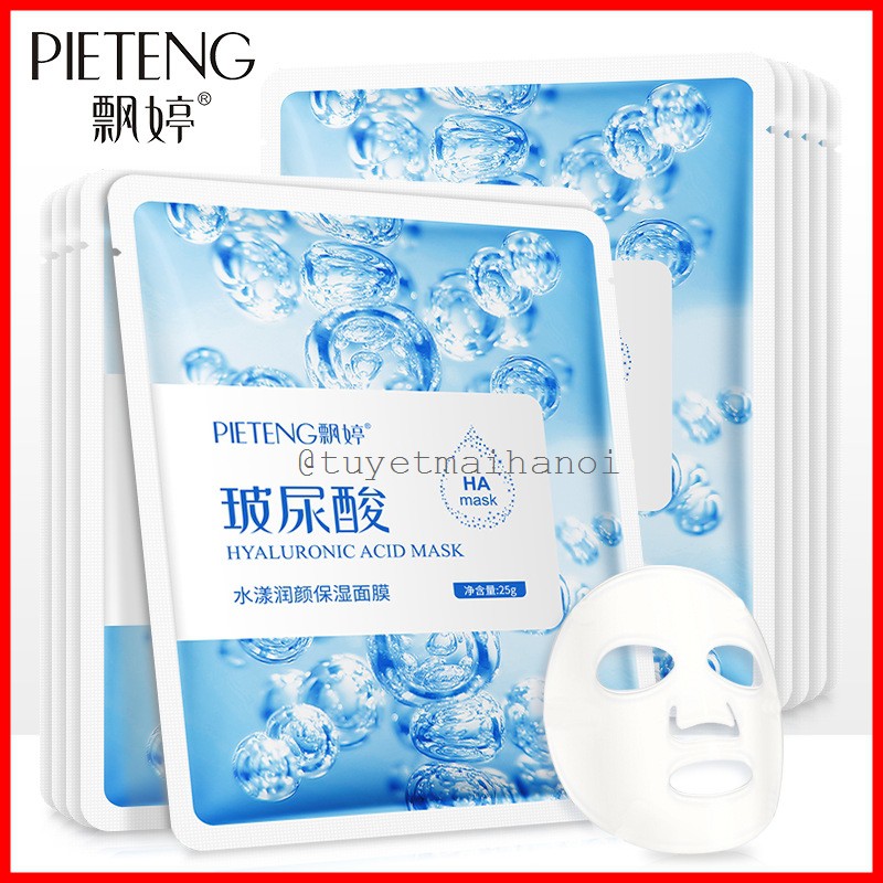 Combo 10 Mặt Nạ HA siêu cấp nước - Hyaluronic Acid Mask Pieteng