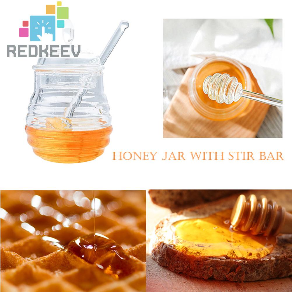 Hũ đựng mật ong kèm que lấy mật ong 245ml