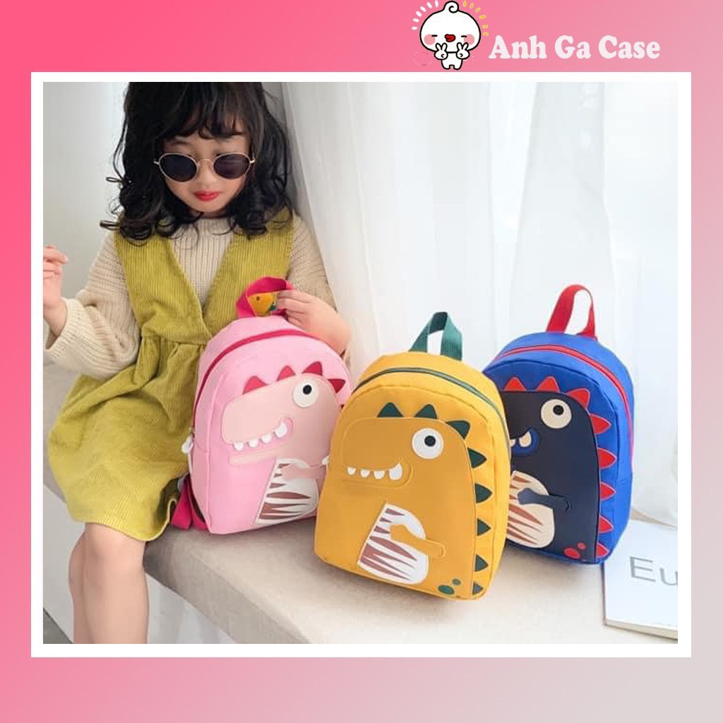 Balo Trẻ Em Hình Khủng Long Cute Cho Bé Trai, Bé Gái - Vải Chống Nước