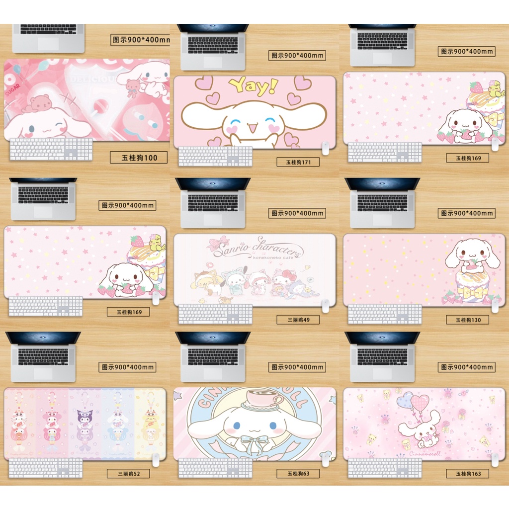 SET MIẾNG LÓT CHUỘT, PAD CHUỘT + MIẾNG KÊ TAY GAMING CINNAMOROLL 2449