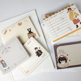 Set giấy note Brown vintage - Aimée Store