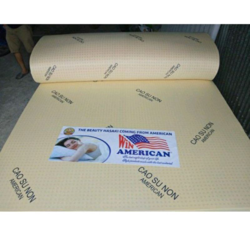Nệm cao su American đủ kích thước 1m,1m2,1m4,1m6,1m8x2mx10cm, 15cm,20cm.