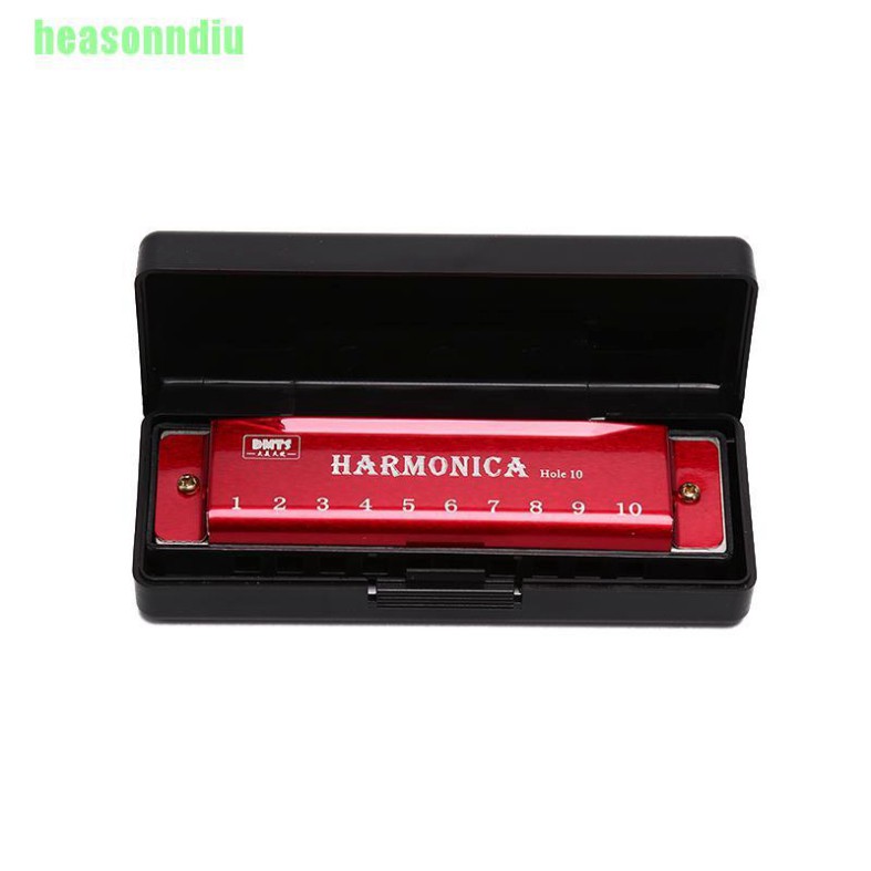 Kèn Harmonica 10 Lỗ Chuyên Dụng Cho Người Mới Bắt Đầu