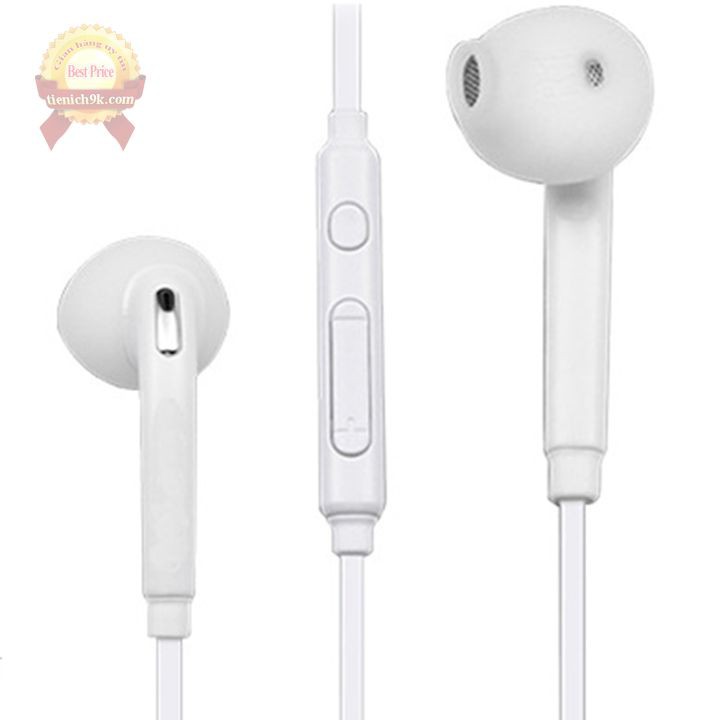 Tai nghe in-ear nhét tai kèm mic chỉnh âm lượng dây cao su dùng cho Samsung S6 oppo xiami jack 3 vạch 3.5