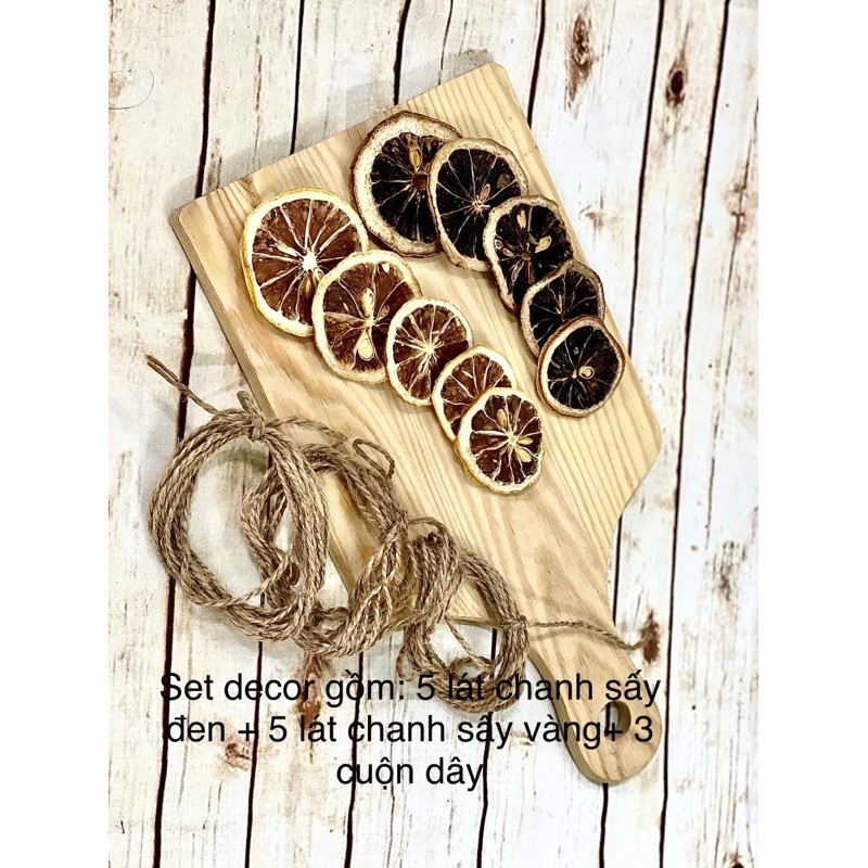 Set Chanh Sấy Decor Món Ăn, Giáng sinh, Đế Để Nến