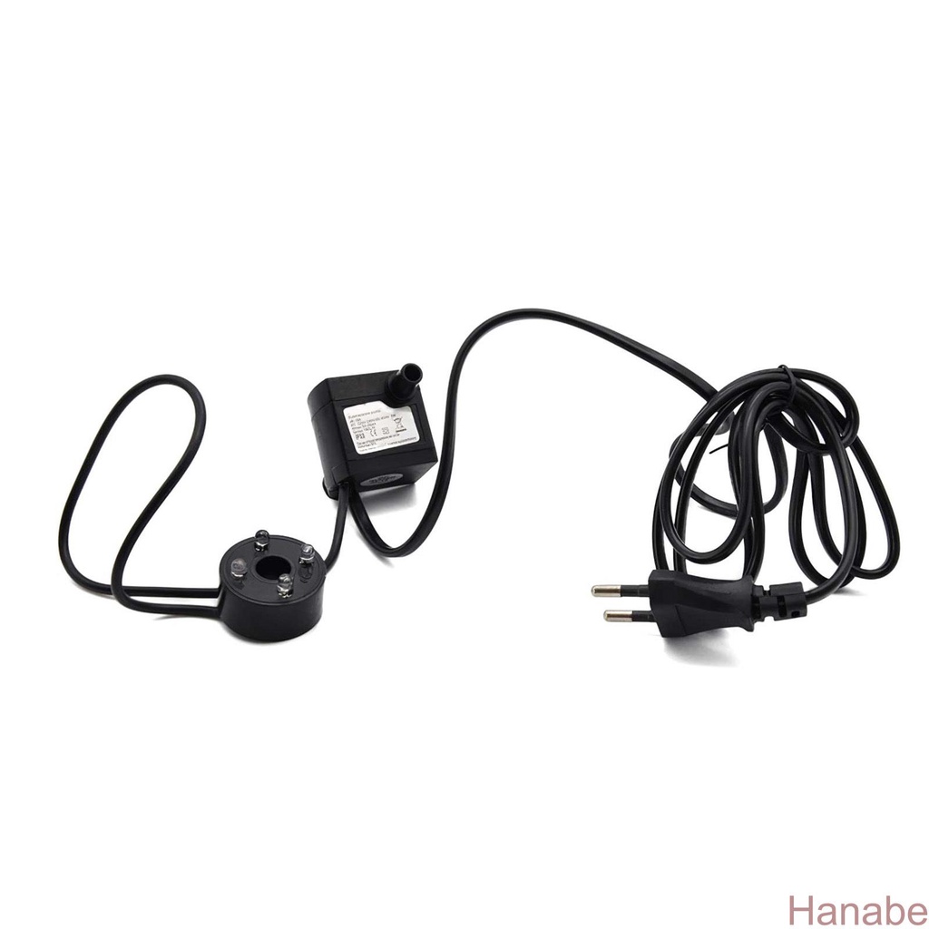 4 Different Colors Led Lights Fountain Pump 3W Water Pump Easy to Use Mute Pump Motor Practical Landscape Water