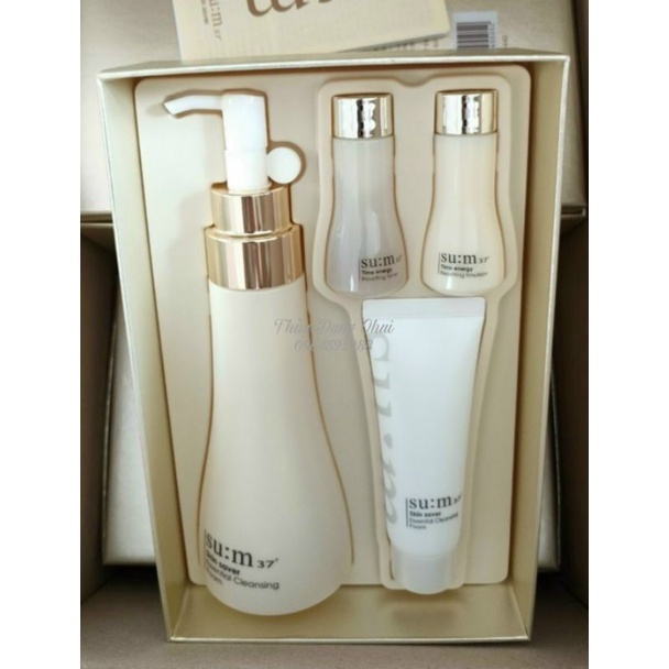 Set Sữa Rửa Mặt Dịu Nhẹ SU:M37 SKIN SAVE ESSENTIAL CLEANSING FOAM Special Set