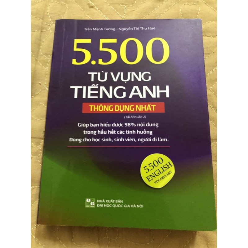 Sách 5500 Từ vựng tiếng anh thông dụng nhất ( Sách bản mầu tái bản lần 2) | BigBuy360 - bigbuy360.vn