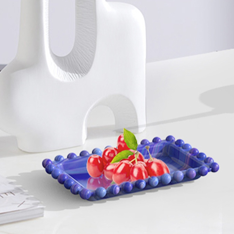 Khuôn Silicone Hình Chữ Nhật Dùng Làm Khay Đựng Trái Cây DIY