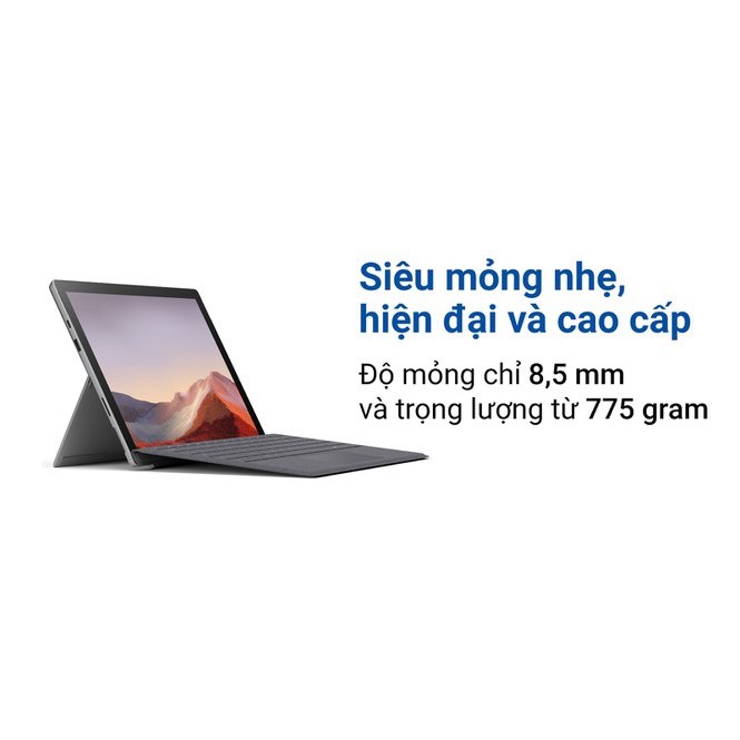 Laptop Surface Pro 7 (Core i3 1005U /RAM 4GB / SSD 128 GB / 12.3'' Touch /Win 10 - Chính hãng BH 12 tháng