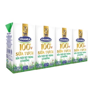 Lốc 4 hộp sữa Vinamilk 110ml