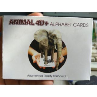 Thẻ Animal 4D+ alphabetcards động vật, thực vật kèm tiếng anh cho bé