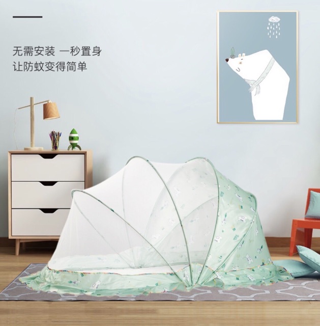 Màn chụp gấp gọn phong cách Hàn Quốc siêu tiện cho bé