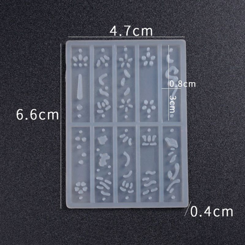 Khuôn Silicon Làm Mặt Dây Chuyền Hình Hoa Hồng