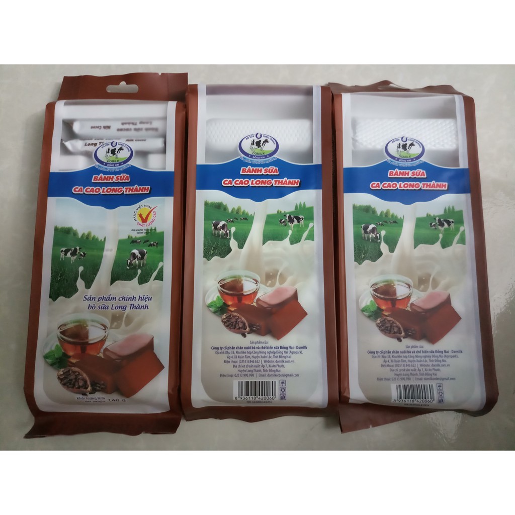 Bánh sữa CACAO Long Thành Nguyên Chất Domilk