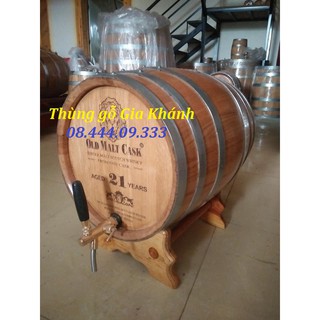 Thùng Ngâm Rượu Gỗ Sồi 50L